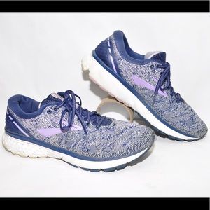 Brooks “Ghost 11” Womens Size 12 Blue Purple Athletic Running Shoes Sneakers